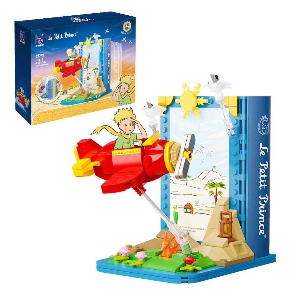 PANTASY The Little Prince Aircraft Book Stand Building Block Set